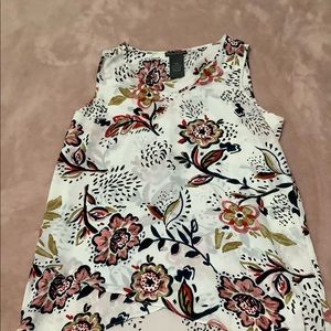 White flower blouse